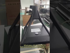 Đèn vườn mặt trời bằng nhôm đúc, chống nước IP65, thiết kế kim cương kiểu mới.