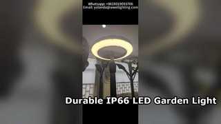 30W-100W Post Đèn sân vườn chạy bằng nguồn điện chính hàng đầu Chống nước IP66 và IK10 với bảo hành 5 năm.'