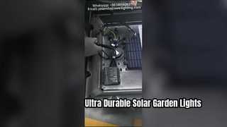 Nhôm Solar Garden nhẹ chống nước IP66 và IK09 được sử dụng trong cộng đồng.