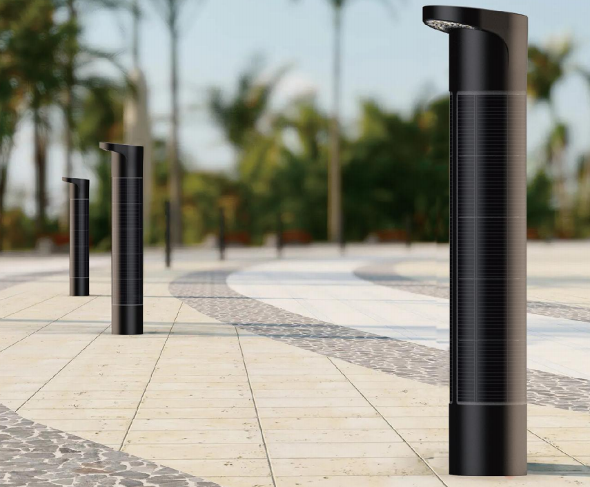 Blog công ty mới nhất về Định nghĩa lại ánh sáng ngoài trời: Dòng BOLLARD ra mắt công nghệ năng lượng mặt trời dọc ở châu Âu
