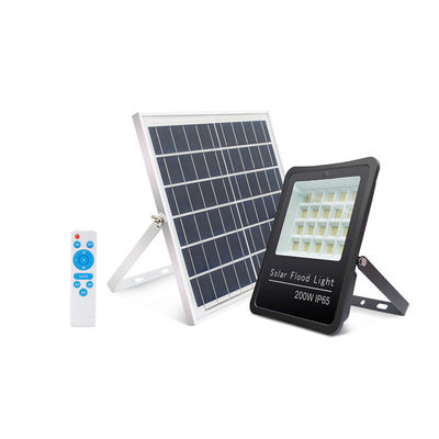 Mua Năng lượng mặt trời IP65 2-3 Ngày mưa 200W Kiểm soát ánh sáng Mặt trời đèn LED đèn lũ cho ánh sáng nhà máy online manufacture