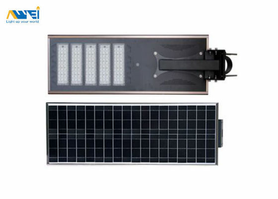 100W đèn đường năng lượng mặt trời tích hợp ánh sáng ngoài trời 160lm / w 5 năm bảo hành chống nước IP67 cho đường bộ và đường cao tốc